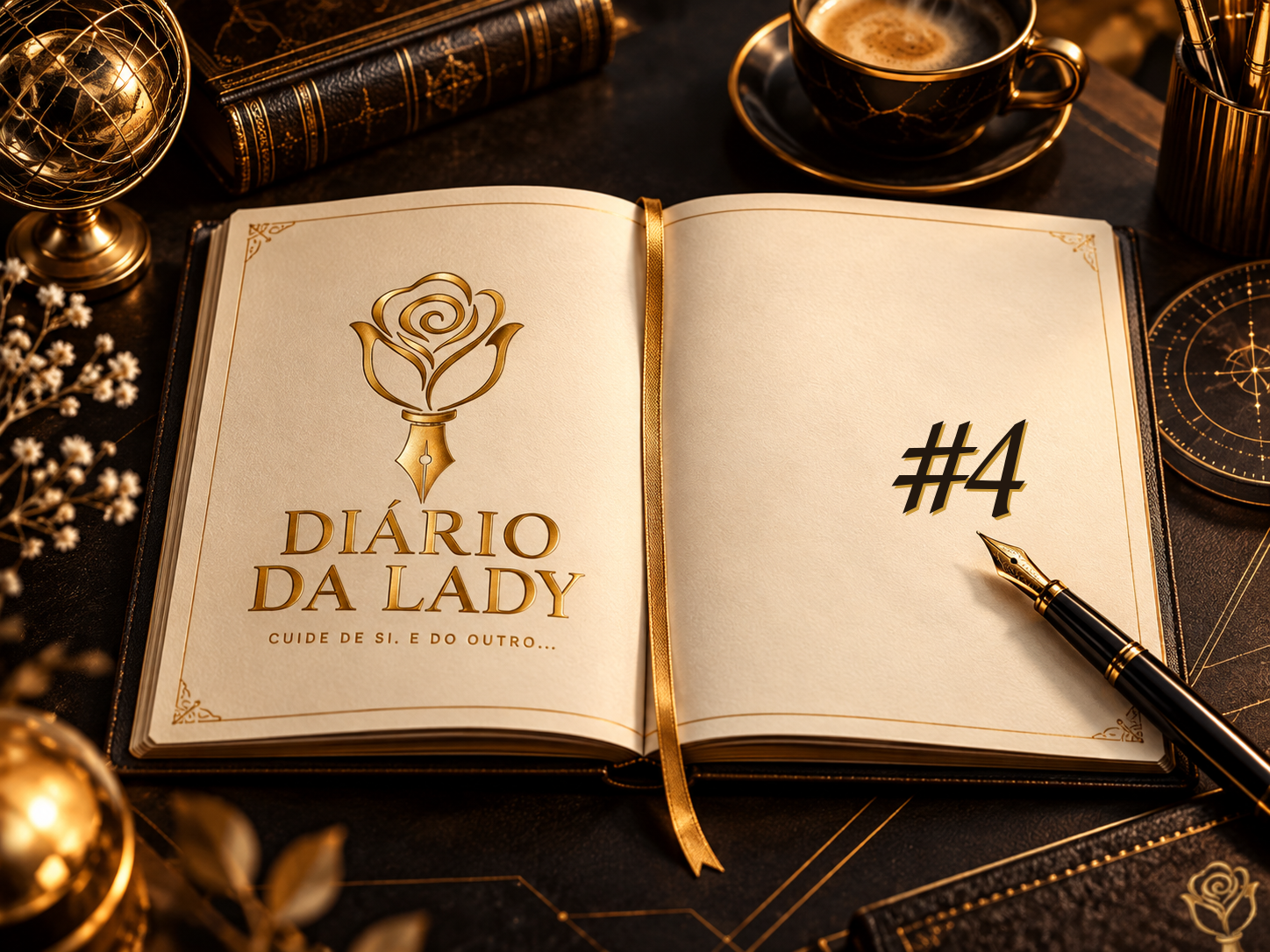 Caderno aberto do Boletim Literário #4 do Diário da Lady